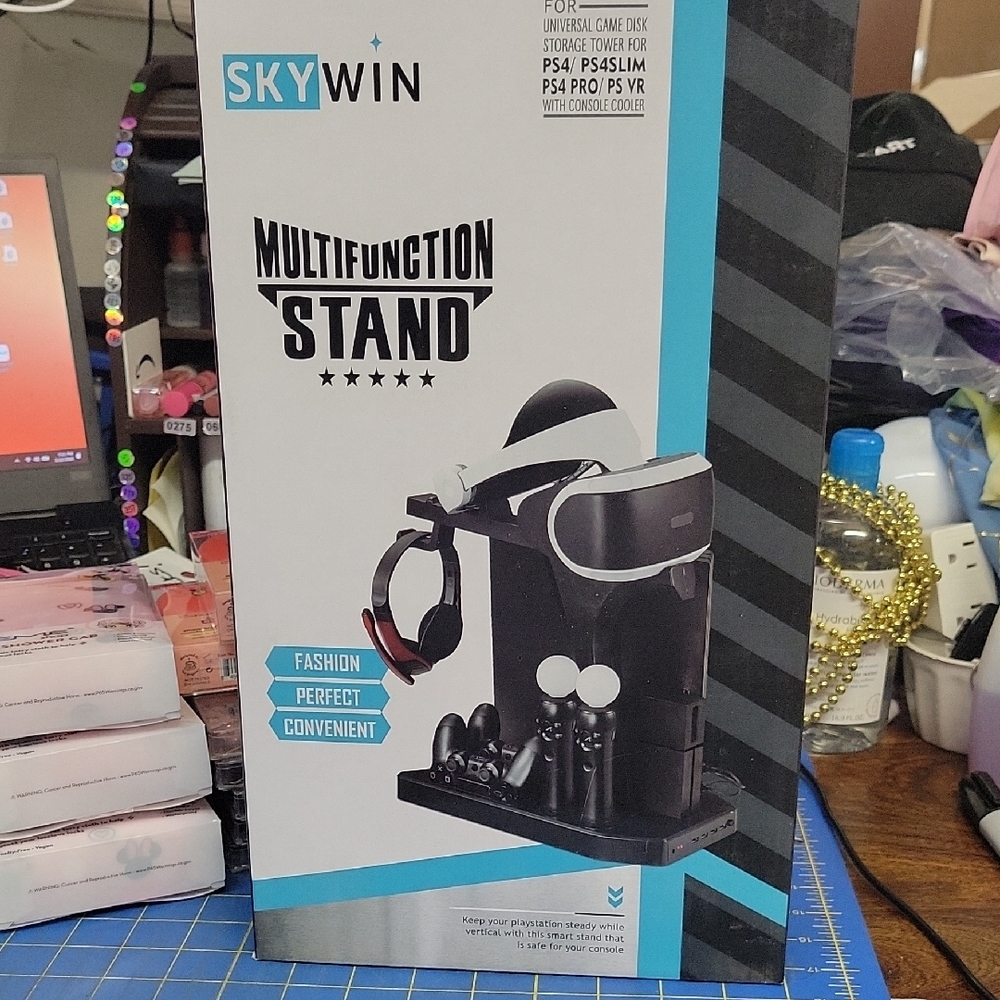 Skywin Multifunction Stand Universal charging storage & cooling New In Box